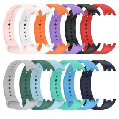 New Colorful Silicone Replacement Strap for Xiaomi Mi Band & Mi Sports Bracelets – Compatible with Mi3/Mi4/Mi5/Mi6/Mi7/Mi8 and Mi M3/M4/M5/M7/M8