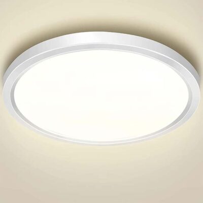 OUILA LED Ceiling Light – 18W 4000K Daylight Flush Mount Fixture, 1600LM for Bathroom, Bedroom, Kitchen, Living Room & Dining Hall (YLXDD300-18W)