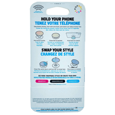 PopSockets Luxe Tidepool Green Mint Glitter Bling PopSocket & PopGrip – Trendy Mobile Phone Accessory