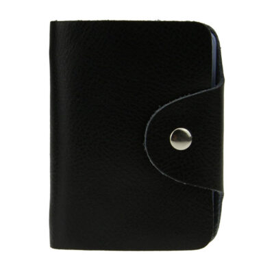 Premium Soft Genuine Leather 26-Slot Business Card Holder & Wallet – Ideal ID, Credit & Purse Gift
