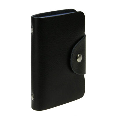Premium Soft Genuine Leather 26-Slot Business Card Holder & Wallet – Ideal ID, Credit & Purse Gift
