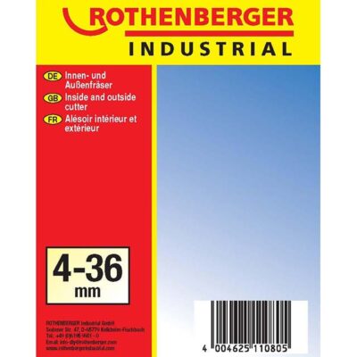 Rothenberger Industrial Precision Internal & External Milling Cutters Ø4-36 mm – High Performance Metal Machining Tools