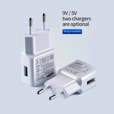 Samsung EP-TA20EWE 15W Adaptive Fast Charging Wall Charger – 9V/1.67A & 5V/2A USB Charger for Samsung Smartphones and Tablets