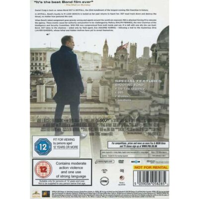 Skyfall (2012) DVD – Official James Bond 007 Film Featuring Daniel Craig & Javier Bardem | Region 2 Collection