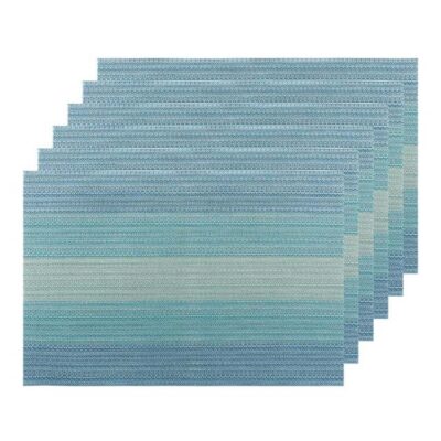 Unique Bargains Vinyl Weave Dining Table Placemats – Durable, Easy-to-Clean Vinyl Place Mats for Indoor & Outdoor Use