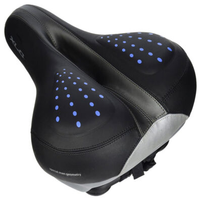 XLC City 1 Globetrotter G02 Men's Cycling Saddle – Black | Ergonomic, Ultra-Light Bike Seat (Model 2502026400)