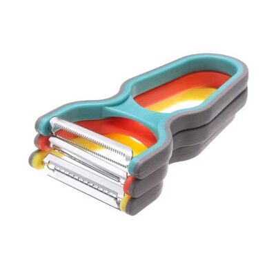 3PCS Stainless Steel Peeler & Chopper Set – Multi-Function Potato, Fruit & Vegetable Slicer Grater