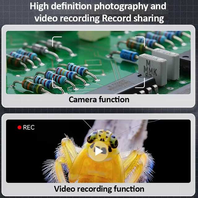 500X Digital Handheld Microscope – 2MP Portable Magnifier with LED Light for Coins, Jewelry & Circuit Inspection
