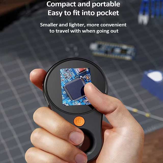 500X Digital Handheld Microscope – 2MP Portable Magnifier with LED Light for Coins, Jewelry & Circuit Inspection