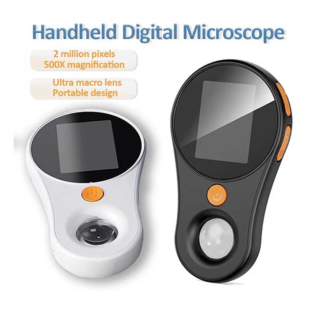 500X Digital Handheld Microscope – 2MP Portable Magnifier with LED Light for Coins, Jewelry & Circuit Inspection