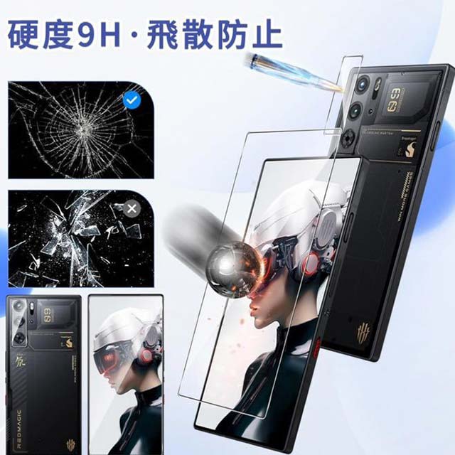 AUDASO RedMagic 9 Pro Tempered Glass Screen & Camera Film Protector Bundle (2+2 Sheets) – Ultimate LCD & Lens Protection