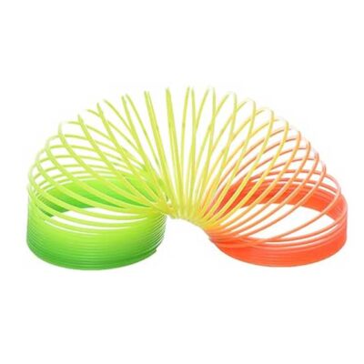 Creative Multi-Color Magic Spring Coil Toy – Smiley Face Plastic Accessory for Kids Fun