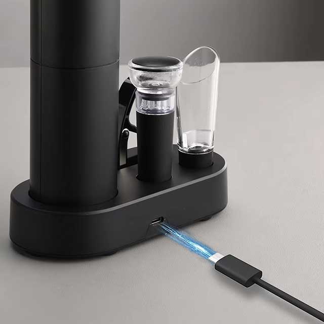 Electric Wine Bottle Opener β Automatic Corkscrew with Charging Base or Battery Powered