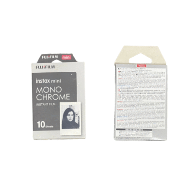 FUJIFILM Instax Mini Monochrome Instant Film – Black & White Film for Instax Mini Cameras