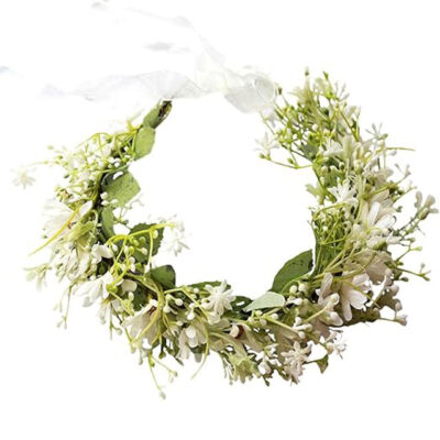 Faylay Hawaiian Flower Crown – Boho Floral Hair Wreath for Bridal, Wedding & Maternity Looks