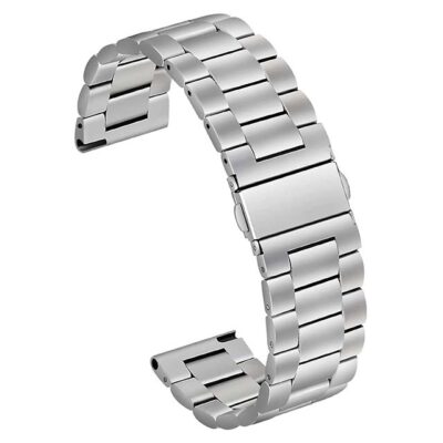 Meixao Premium Stainless Steel Smart Watch Strap for Men & Women – Highly Polished Metal Watch Band