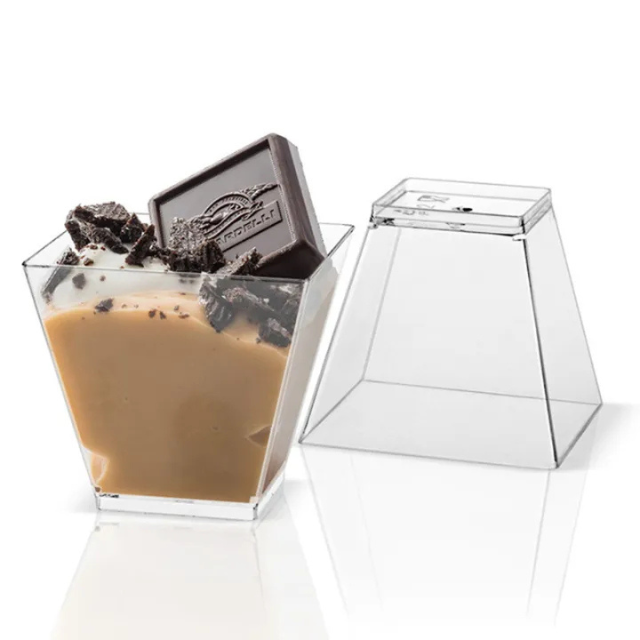 Mini Dessert Cups 60ml – 20-Pack Clear Plastic Ice Cream & Mousse Cups for Parties
