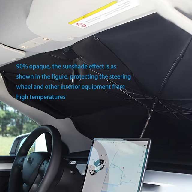Retractable Car Sunshade for Front Windshield β Heat Insulation UV Protection Parasol for Sunblock & Interior Cooling