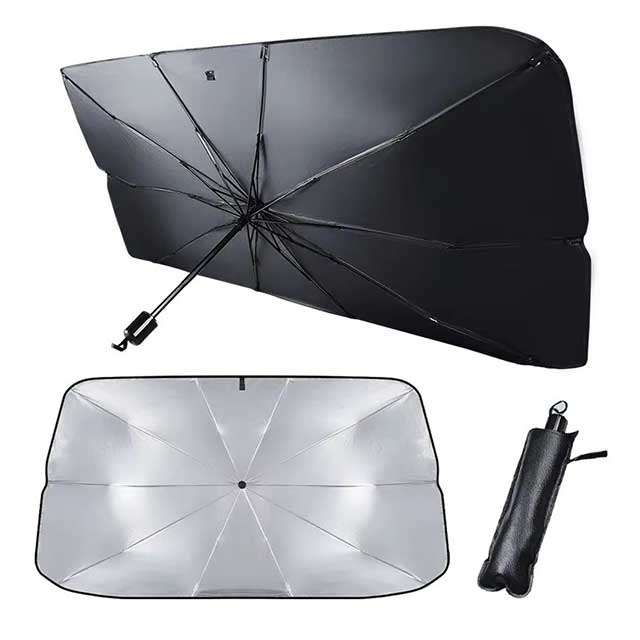 Retractable Car Sunshade for Front Windshield β Heat Insulation UV Protection Parasol for Sunblock & Interior Cooling