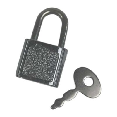 Small Silvertone Diary Lock with Key – Vintage Secure Closure for Diaries & Journals