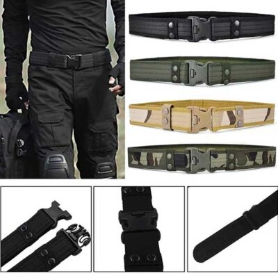 Men’s Tactical Camouflage Belt – Outdoor Oxford Cloth Mountaineering & Work Waist Belt | Wide Nylon Neutral Belt