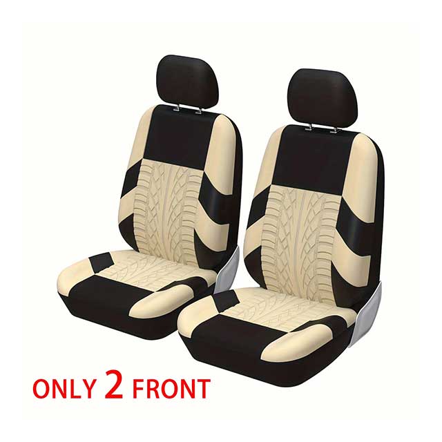 Universal Car Seat Covers Full Set β Front Split & Rear Bench Cloth Covers for SUV, Sedan, Van & Automotive Interiors