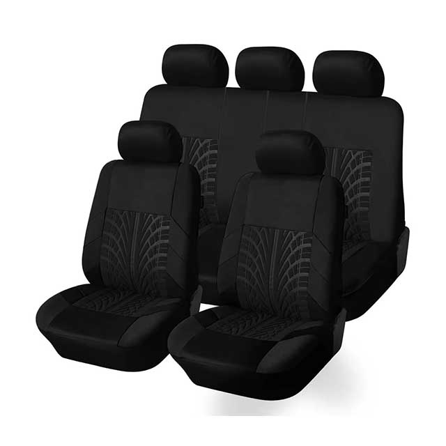 Universal Car Seat Covers Full Set β Front Split & Rear Bench Cloth Covers for SUV, Sedan, Van & Automotive Interiors