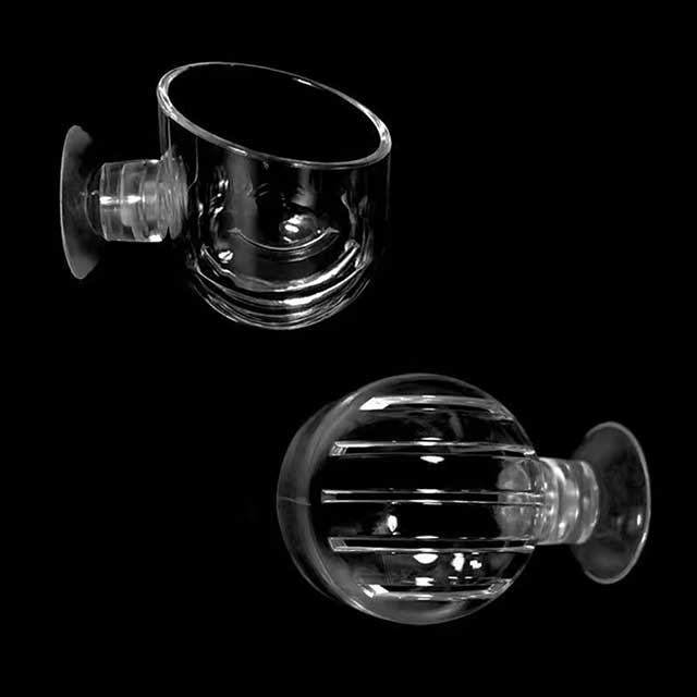 1PC Aquarium Worm Feeder Cup – Red Worm & Earthworm Feeding Cup with Suction Base for Fish Tanks & Aquatic Plants