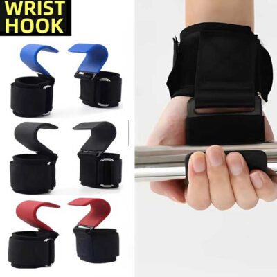 2Pcs Non-Slip Weight Lifting Hooks – Premium Straps for Deadlifts, Pull-Ups, Chin-Ups & Strength Training