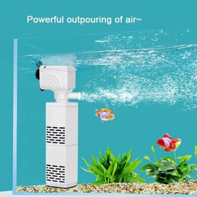 3-in-1 Submersible Aquarium Filter Pump – Silent 220V Fish Tank Aerator, Water Changer & Wave Maker