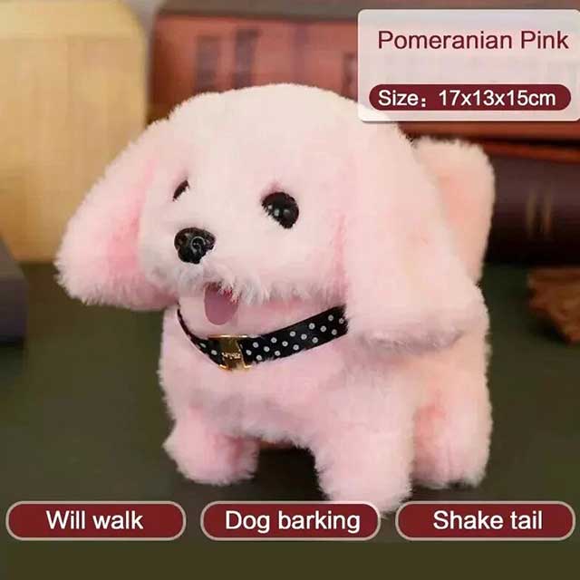 Cute Electric Simulation Dog Plush Toy β Realistic Chow Chow, Poodle, Labrador & Saint Bernard Pet for Kids | Interactive Walking & Barking Puppy Gift