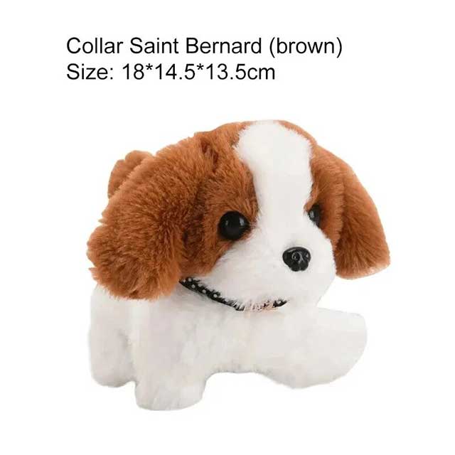 Cute Electric Simulation Dog Plush Toy β Realistic Chow Chow, Poodle, Labrador & Saint Bernard Pet for Kids | Interactive Walking & Barking Puppy Gift