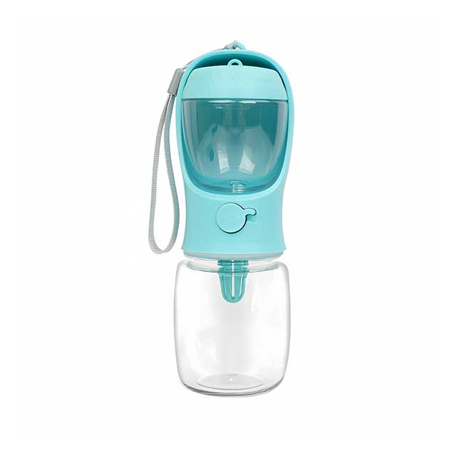 2-in-1 Dog & Cat Travel Water Bottle – Portable Pet Feeder with Food Storage, Outdoor Drinking Bowl