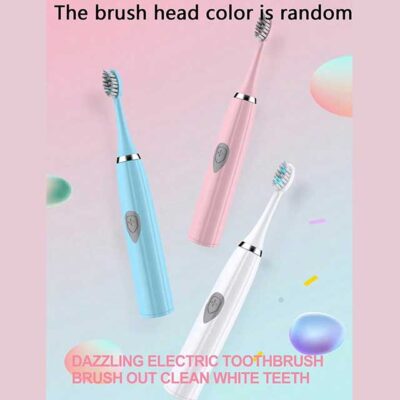 Electric Toothbrush for Adults – Soft DuPont Bristles, Portable Battery Powered, IPX6 Waterproof, Intelligent Oral Care