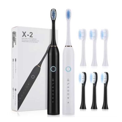 Electric Toothbrush with 6 Cleaning Modes – Type-C Rechargeable, Teeth Whitening Dental Cleaner, IP67 Waterproof Oral Care