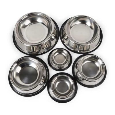 Quality Paw-Shaped Stainless Steel Pet Bowl – Skidproof & Anti-Ant Feeder for Dogs & Cats, Multiple Sizes