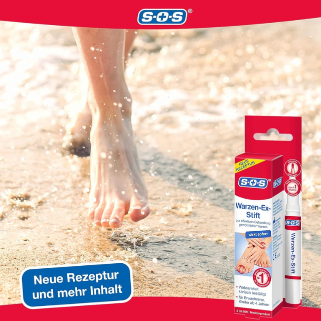 SOS Wart-Ex Pen – Instant-Acting Wart Removal Treatment for Common Warts - Image 3
