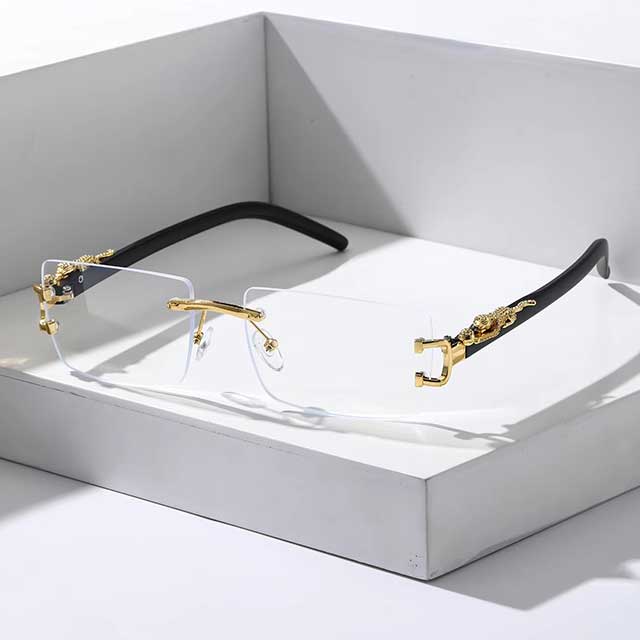 Trendy Frameless Rectangular Sunglasses – Fashionable Personalized Shades for Daily Wear