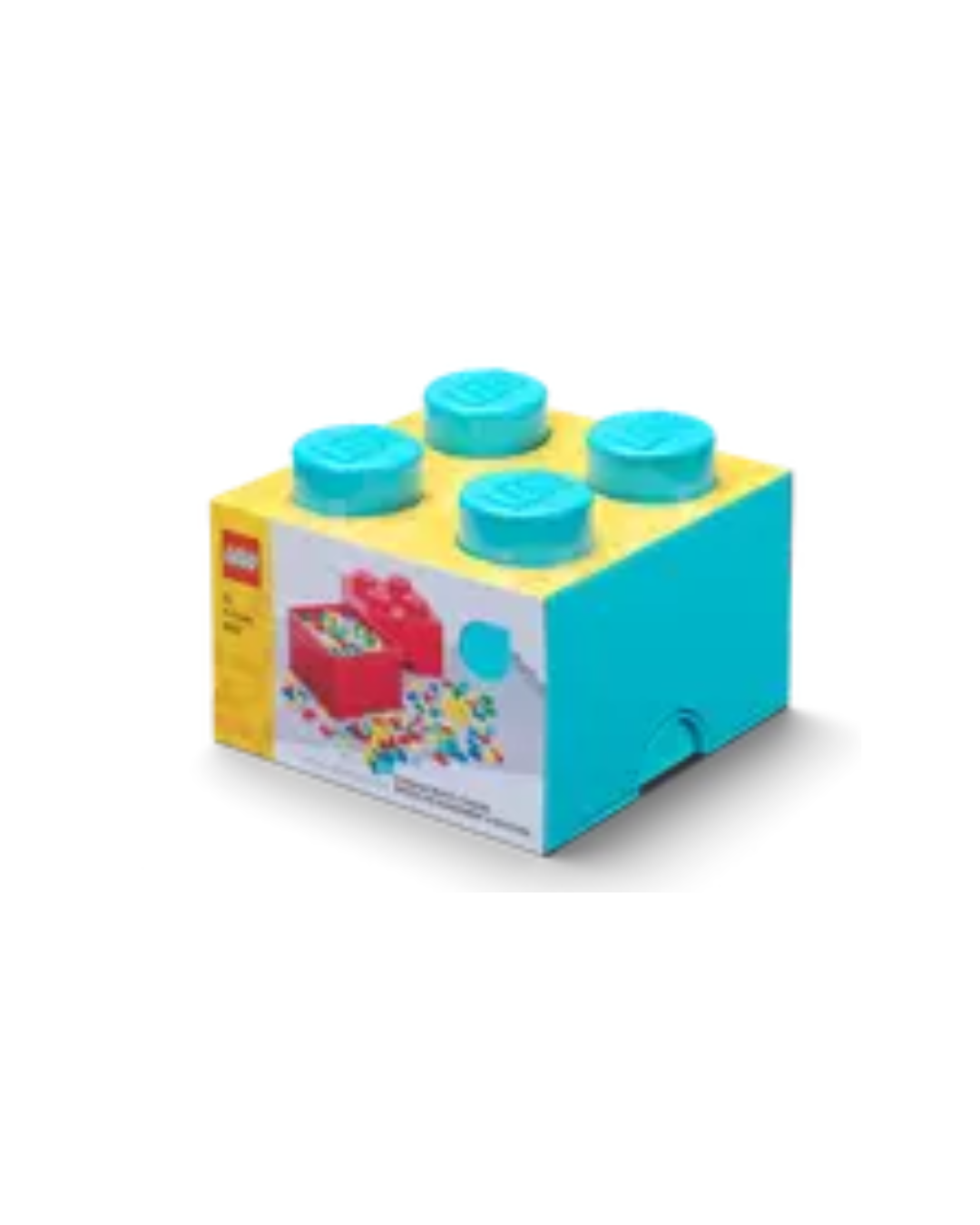 LEGO® 4-Stud Storage Brick – Large Stackable Organizer Box for LEGO Bricks & Toys